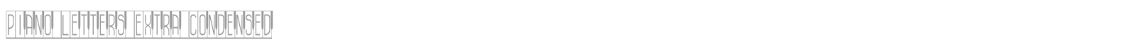 Piano Letters font preview